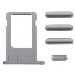 Original SIM kartenhalter + Knöpfe für iPhone 6 (Grau) für 7,90 €