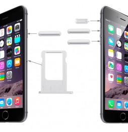Tiroir SIM + boutons original pour iPhone 6 (Argent) à 7,90 €