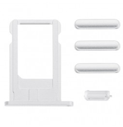Origineel simkaart houder + knoppen voor iPhone 6 (Zilver) voor 7,90 €