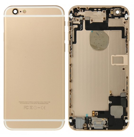 Back Housing Cover Assembly for iPhone 6 (Gold)(With Logo)