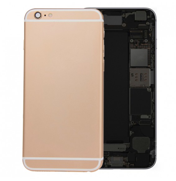 Back Housing Cover for iPhone 6s Plus (Gold)(With Logo)