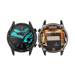 Screen with frame for Huawei Watch GT 2 46mm LTN-B19 (Black)