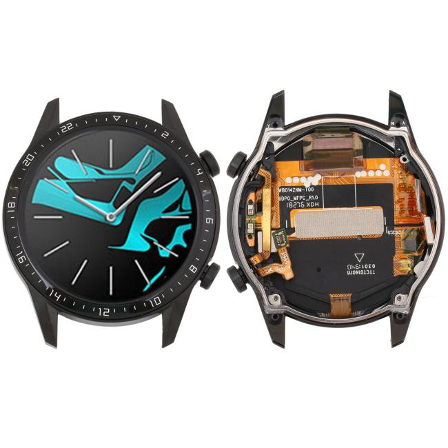 Screen with frame for Huawei Watch GT 2 46mm LTN-B19 (Black)