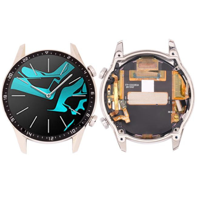 Screen with frame for Huawei Watch GT 2 46mm LTN-B19 (Silver)