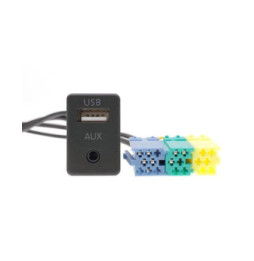 AUX audio input socket + USB Hyundai / Kia, 20-pin