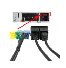 AUX audio input socket + USB Hyundai / Kia, 20-pin