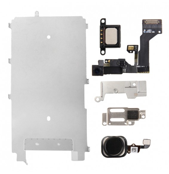 6 in 1 LCD Repair Parts Kit for iPhone 6s (Black)