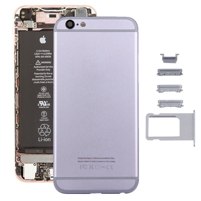 Compleet achterkant voor iPhone 6s (Grijs)(Met Logo) voor 31,90 €