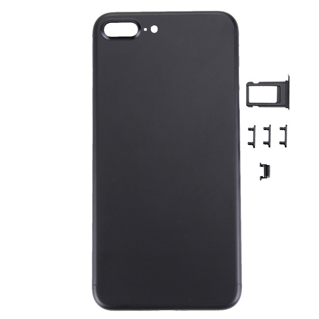Full Back Housing Cover for iPhone 7 Plus (Black)(With Logo) at 30,90 €