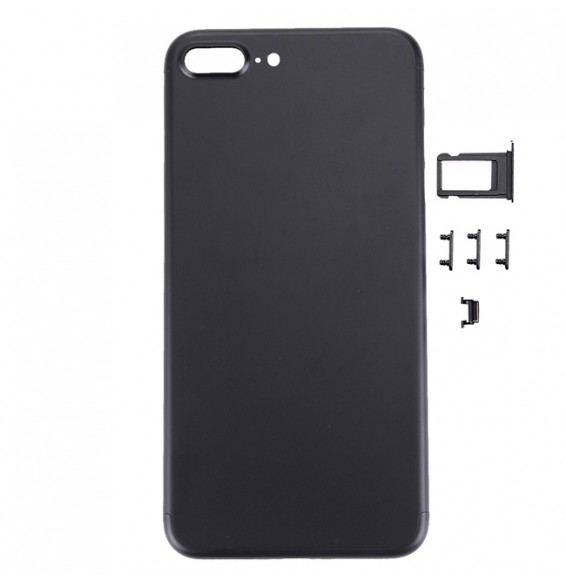 Full Back Housing Cover for iPhone 7 Plus (Black)(With Logo)