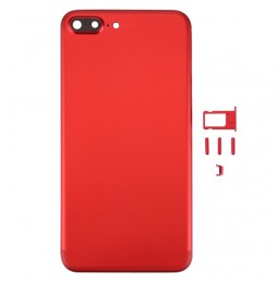 Full Back Housing Cover for iPhone 7 Plus (Red)(With Logo) at 30,90 €