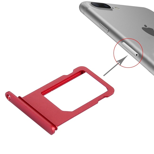 SIM Card Tray for iPhone 7 Plus (Red) at 6,90 €