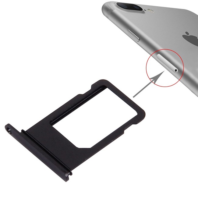 SIM Card Tray for iPhone 7 Plus (Black) at 6,90 €