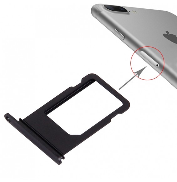 SIM Card Tray for iPhone 7 Plus (Black)