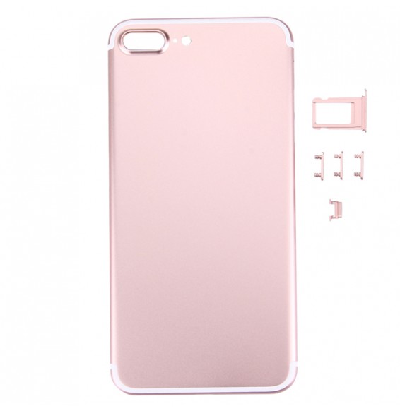 Full Back Housing Cover for iPhone 7 Plus (Rose Gold)(With Logo)