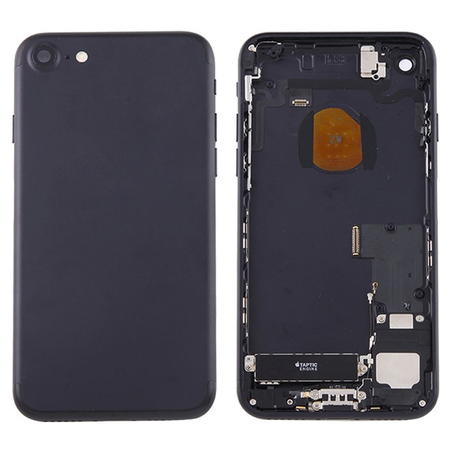 Vormontiert Gehäuse Rückseite Rahmen für iPhone 7 (Schwarz)(Mit Logo) für 38,90 €