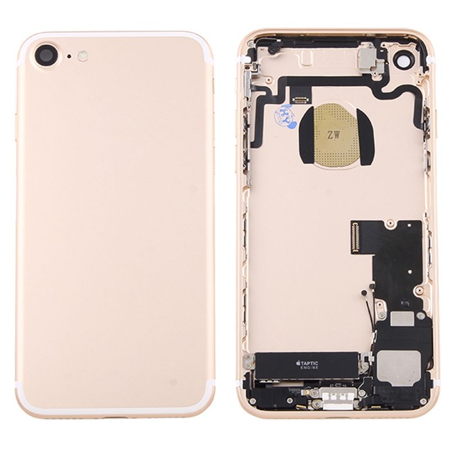 Vormontiert Gehäuse Rückseite Rahmen für iPhone 7 (Gold)(Mit Logo) für 38,90 €