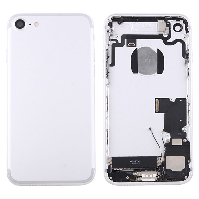 Vormontiert Gehäuse Rückseite Rahmen für iPhone 7 (Silber)(Mit Logo) für 38,90 €