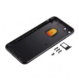 Compleet achterkant voor iPhone 7 (Jet Black)(Met Logo) voor 36,90 €