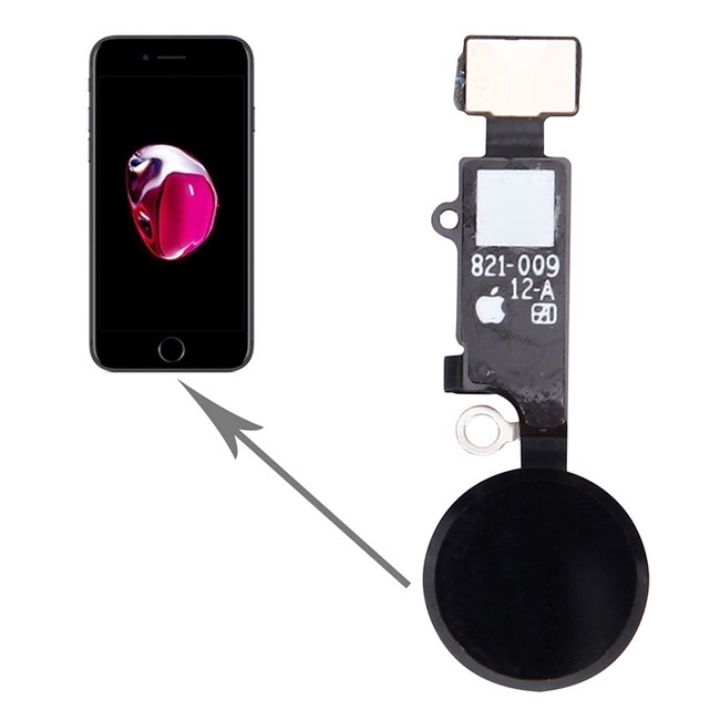 Home Button for iPhone 7 (no Touch ID)(Black) at 7,90 €