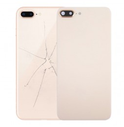 Back Cover Rear Glass with Lens & Adhesive for iPhone 8 Plus (Gold)(With Logo) at 14,90 €