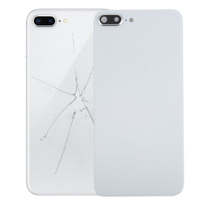 Back Cover Rear Glass with Lens & Adhesive for iPhone 8 Plus (White)(With Logo) at 14,90 €
