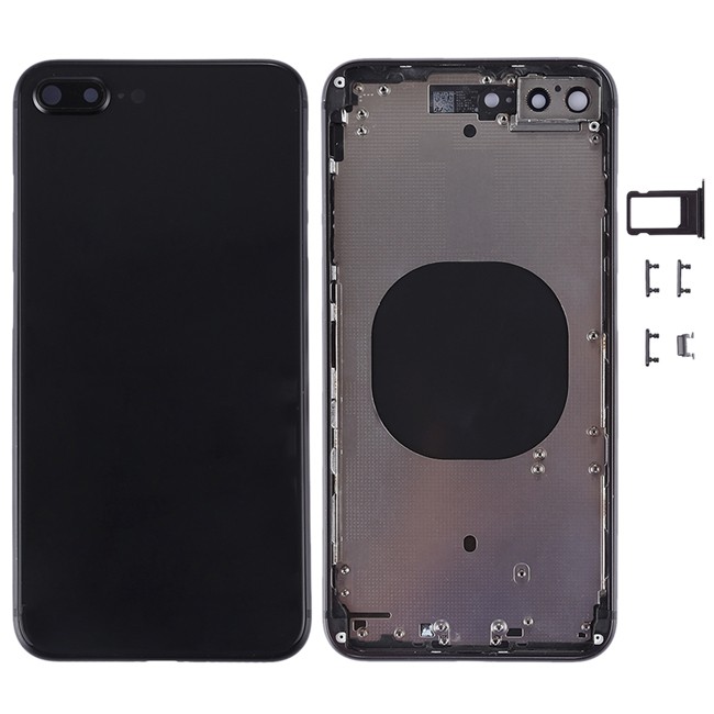 Komplett Gehäuse Rückseite Rahmen für iPhone 8 Plus (Schwarz)(Mit Logo) für 31,90 €
