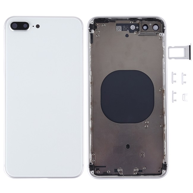 Full Back Housing Cover for iPhone 8 Plus (White)(With Logo) at 31,90 €