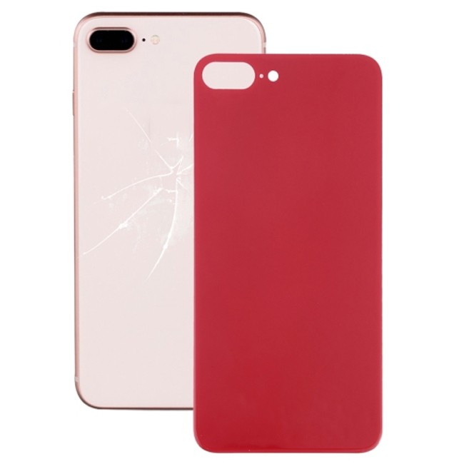 Achterkant glas met lijm voor iPhone 8 Plus (Rood)(Met Logo) voor 11,90 €