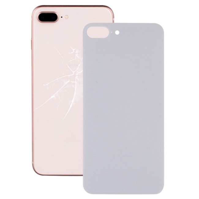 Cache vitre arrière avec adhésif pour iPhone 8 Plus (Blanc)(Avec Logo) à 11,90 €