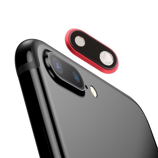 Lentille vitre caméra pour iPhone 8 Plus (Rouge) à 6,90 €