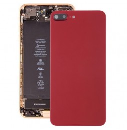Rückseite Akkudeckel Glas mit Linse und Kleber für iPhone 8 Plus (Rot)(Mit Logo) für 14,90 €