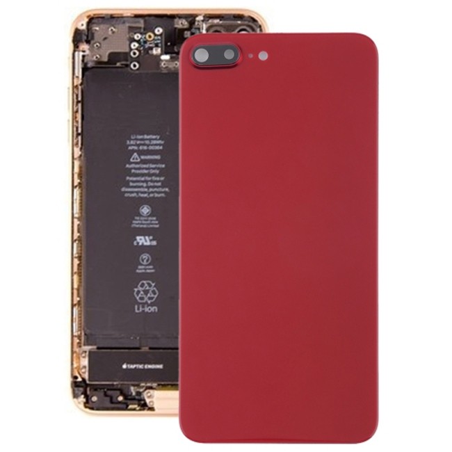 Achterkant glas met lens en lijm voor iPhone 8 Plus (Rood)(Met Logo) voor 14,90 €