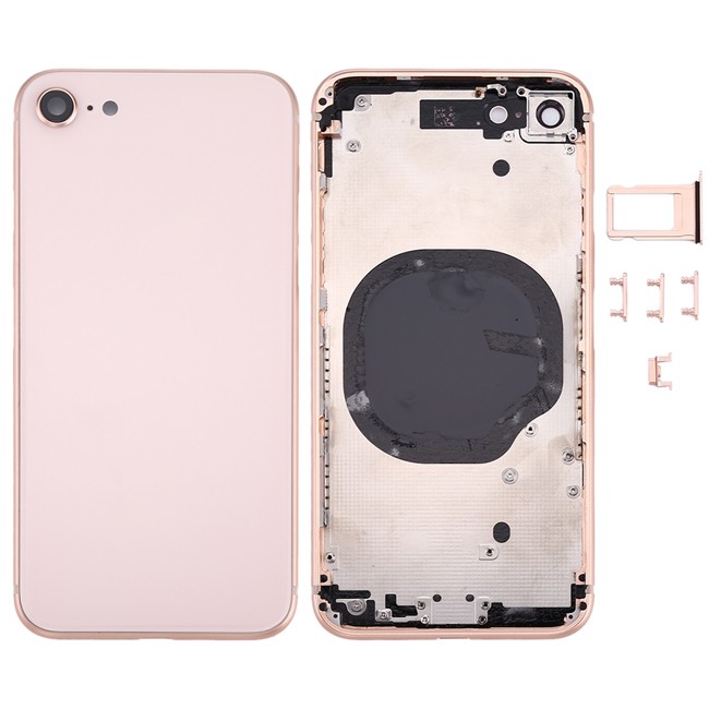 Full Back Housing Cover for iPhone 8 (Rose Gold)(With Logo) at 30,75 €