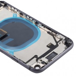 Vormontiert Gehäuse Rückseite Rahmen für iPhone 8 (Schwarz)(Mit Logo) für 69,90 €