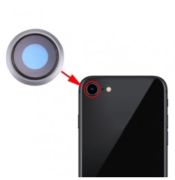 Lentille vitre caméra pour iPhone 8 (Argent) à 6,90 €