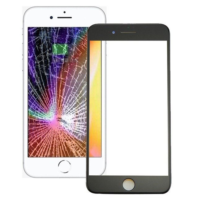 Display Glas met Kleber für iPhone 8 (Schwarz) für 12,90 €