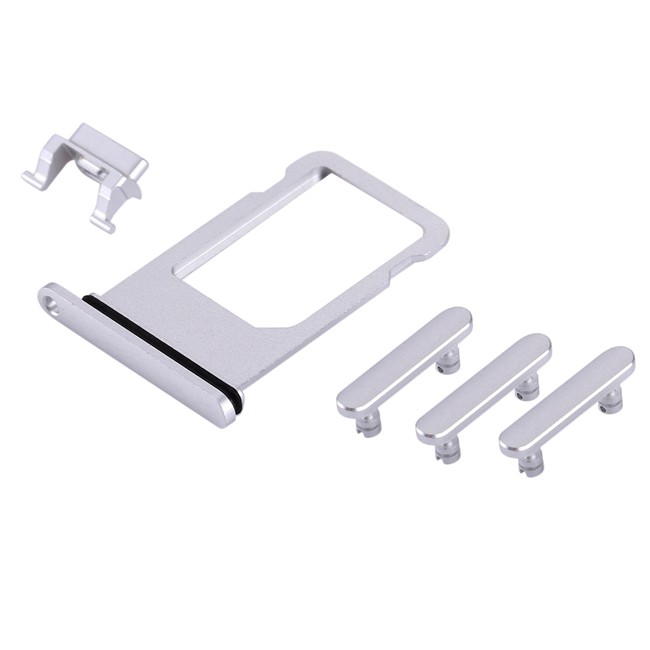SIM Card Tray + Buttons for iPhone 8 (Silver) at 7,90 €