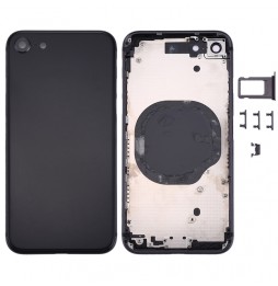 Full Back Housing Cover for iPhone 8 (Black)(With Logo) at 30,75 €