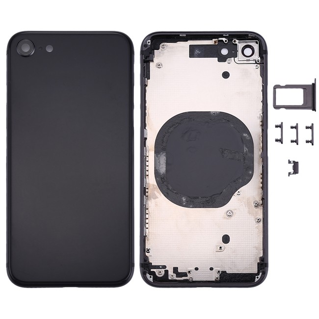 Compleet achterkant voor iPhone 8 (Zwart)(Met Logo) voor 30,75 €