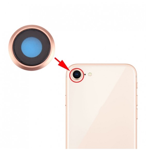Camera Lens Glass for iPhone 8 (Gold)