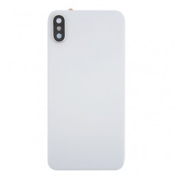 Cache vitre arrière avec lentille et adhésif pour iPhone X (Blanc)(Avec Logo) à 22,45 €