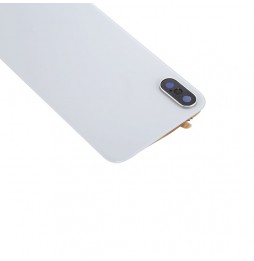 Achterkant glas met camera lens und lijm voor iPhone X (Wit)(Met Logo) voor 22,45 €
