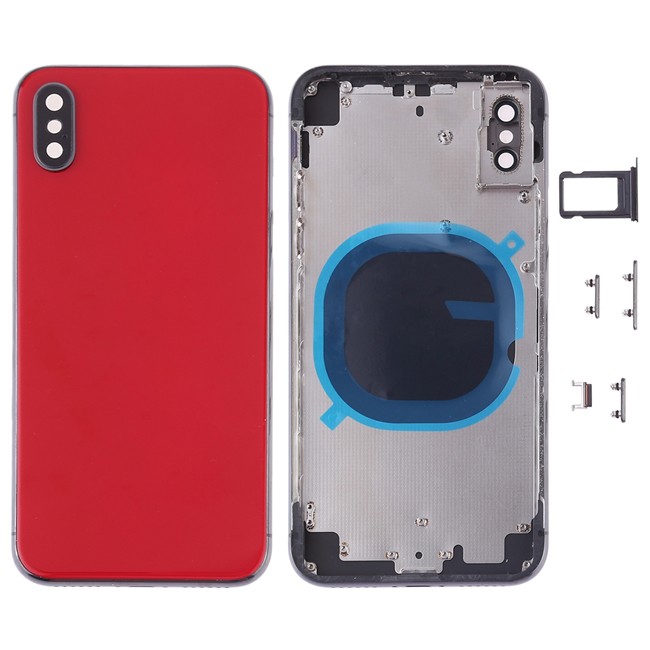 Achterkant voor iPhone X (Rood)(Met Logo) voor 44,50 €