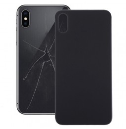 Cache vitre arrière avec adhésif pour iPhone X (Noir)(Avec Logo) à 11,90 €