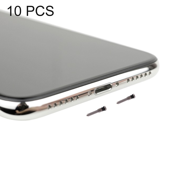 10x Laadpoort schroeven voor iPhone X (Wit) voor 6,90 €