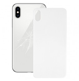 Cache vitre arrière avec adhésif pour iPhone X (Blanc)(Avec Logo) à 11,90 €
