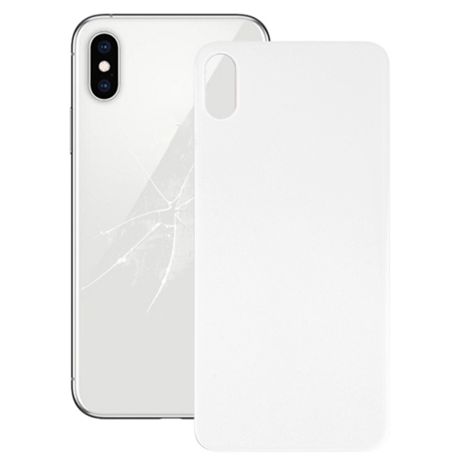 Back Cover Rear Glass with Adhesive for iPhone X (White)(With Logo) at 11,90 €