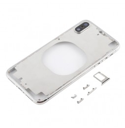 Châssis complet pour iPhone X (Transparent + Blanc)(Avec Logo) à 49,90 €