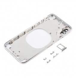 Achterkant voor iPhone X (Transparant + Wit)(Met Logo) voor 49,90 €